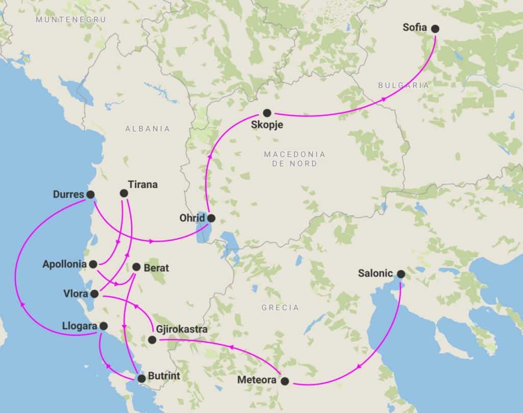 harta circuit paste in albania 2026