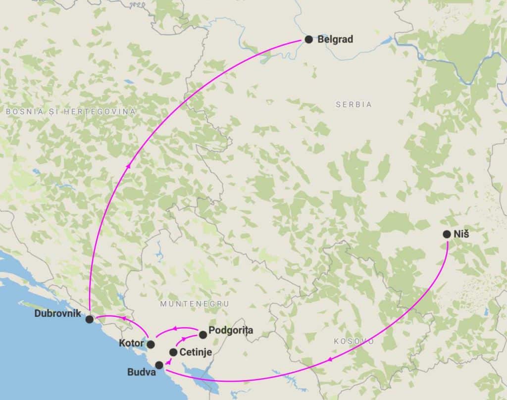 harta circuit paste in muntenegru 2026